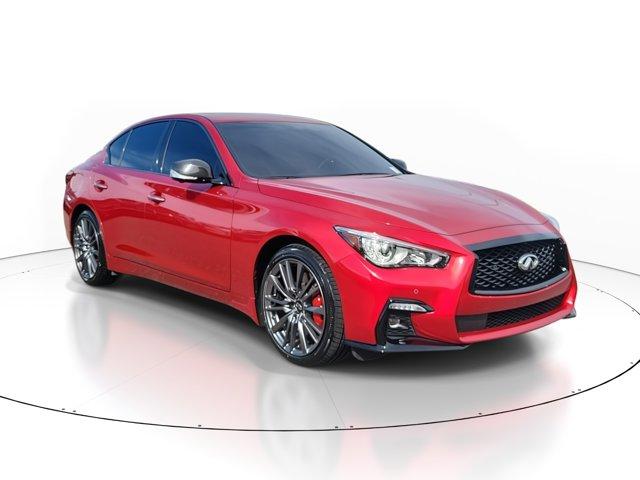 Certified 2023 INFINITI Q50 RED SPORT with VIN JN1FV7DR6PM590871 for sale in Tampa, FL