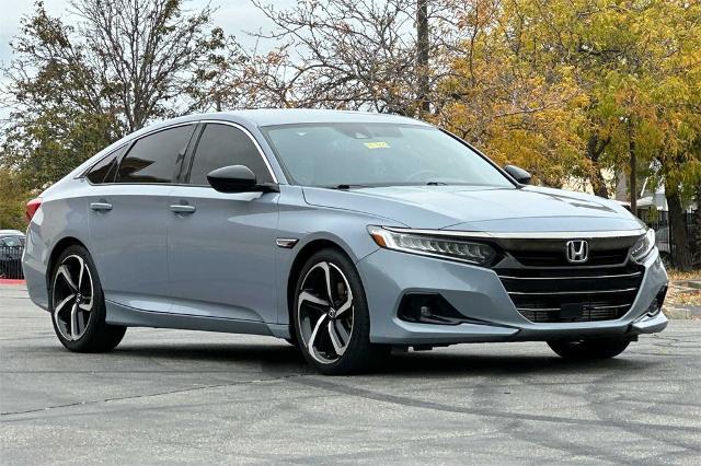 Used 2021 Honda Accord Sport with VIN 1HGCV1F39MA106454 for sale in Vacaville, CA