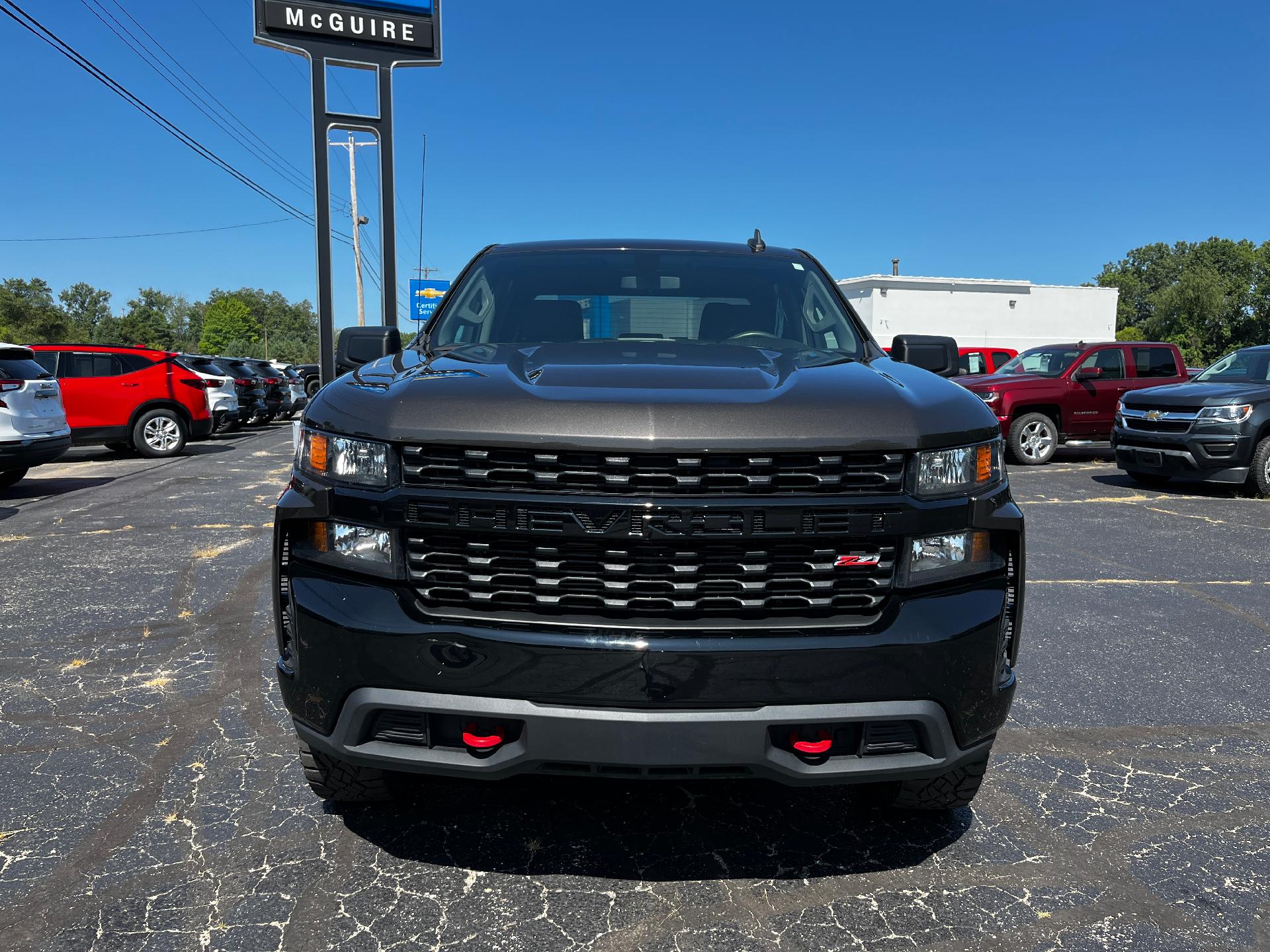 Used 2022 Chevrolet Silverado 1500 Limited Custom with VIN 1GCPYCEK6NZ109519 for sale in Clare, MI