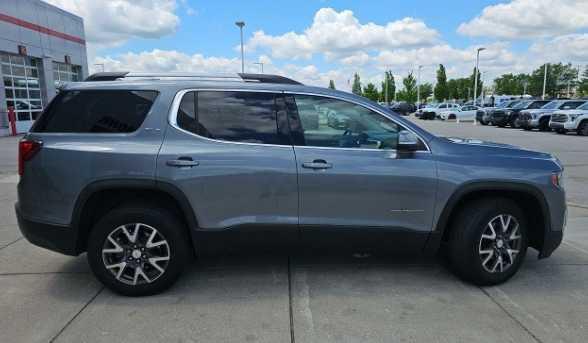 Used 2021 GMC Acadia SLE with VIN 1GKKNRLS2MZ230026 for sale in Bloomington, IL