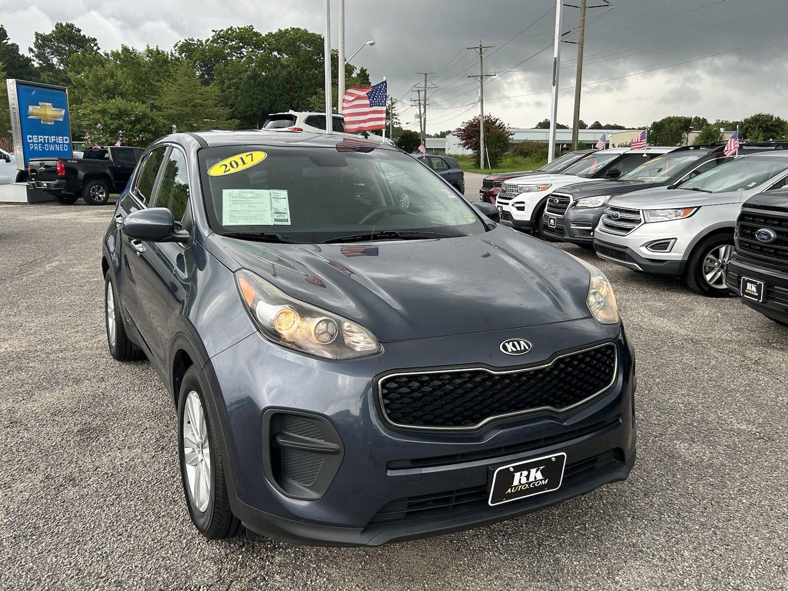 Used 2017 Kia Sportage LX with VIN KNDPM3AC0H7207276 for sale in Virginia Beach, VA