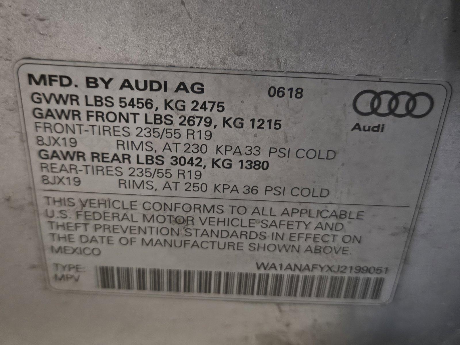 2018 Audi Q5 Vehicle Photo in AMARILLO, TX 79103-4111