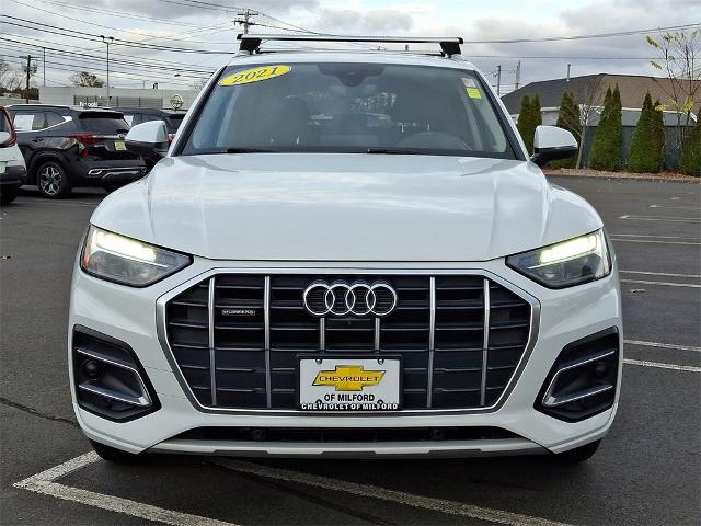 Used 2021 Audi Q5 Premium Plus with VIN WA1BAAFY8M2118200 for sale in Milford, CT