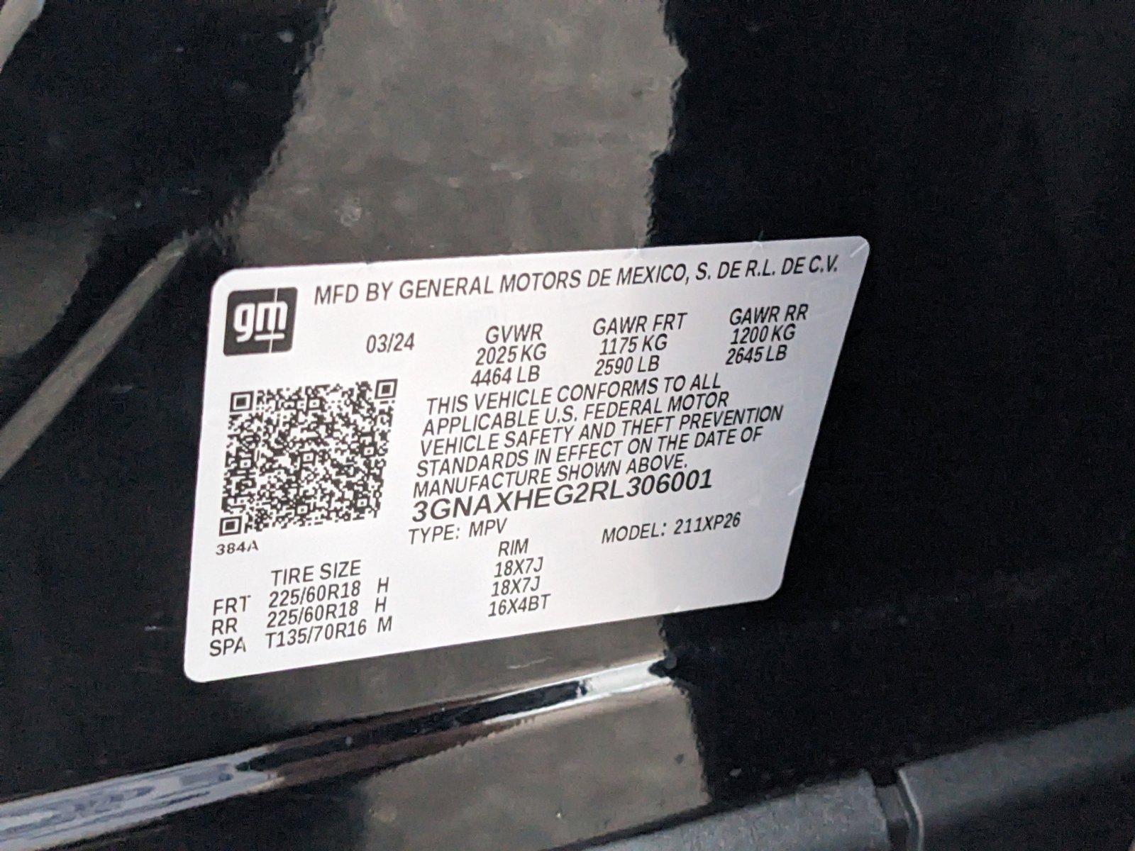 2024 Chevrolet Equinox Vehicle Photo in ORLANDO, FL 32808-7998