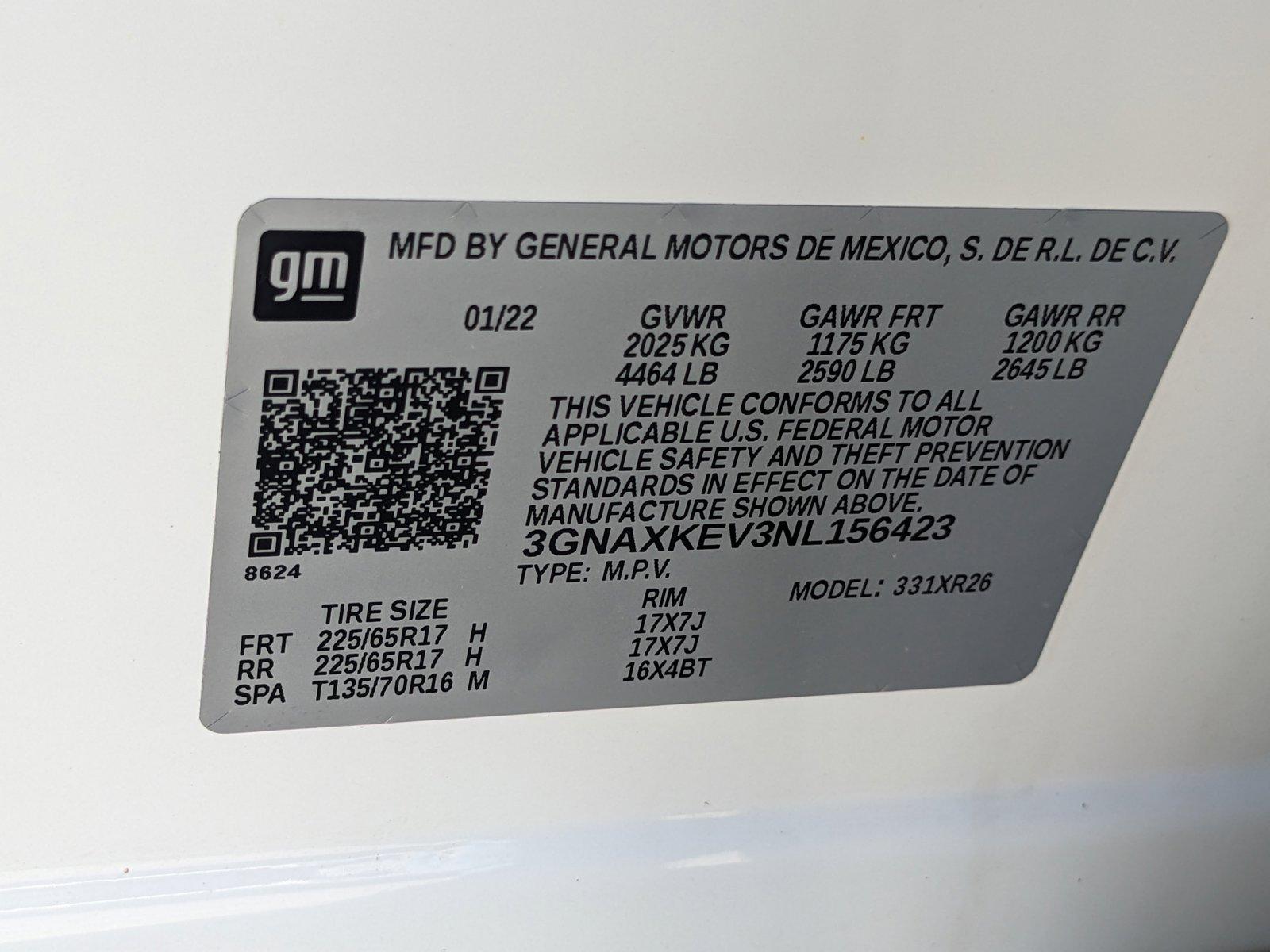 2022 Chevrolet Equinox Vehicle Photo in MIAMI, FL 33172-3015