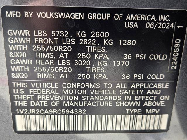 2024 Volkswagen Atlas Vehicle Photo in WEATHERFORD, TX 76087