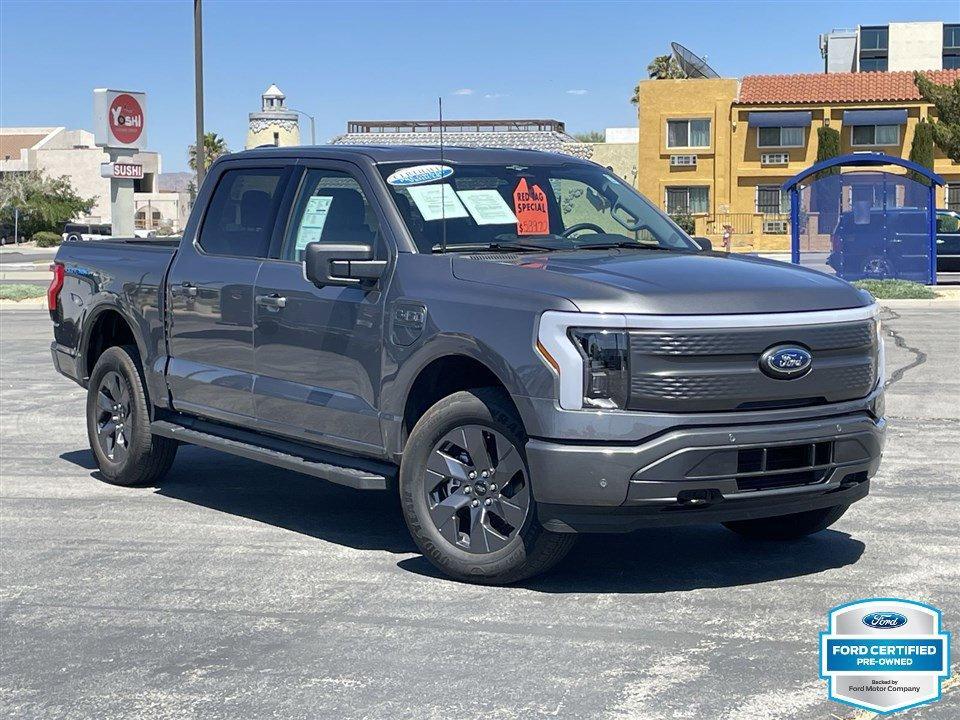 Certified 2023 Ford F-150 Lightning XLT with VIN 1FT6W1EV8PWG36739 for sale in Victorville, CA