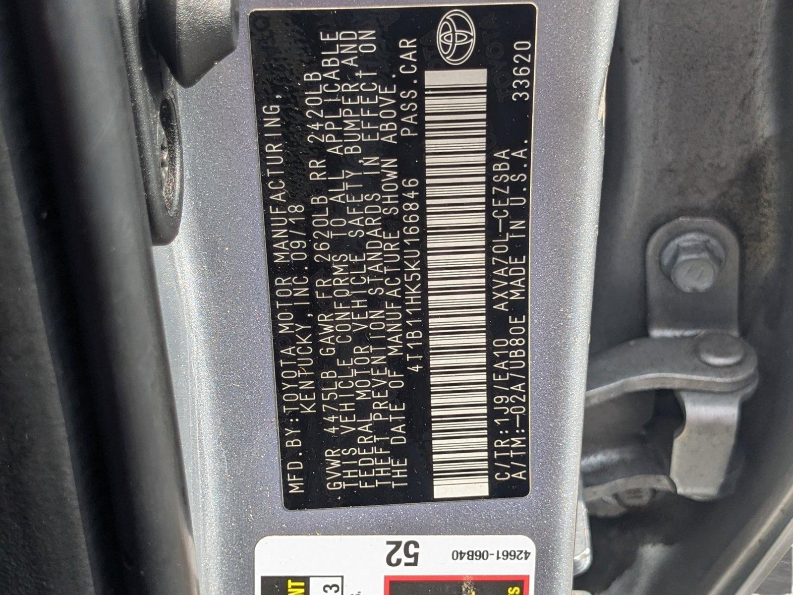 2019 Toyota Camry Vehicle Photo in Winter Park, FL 32792