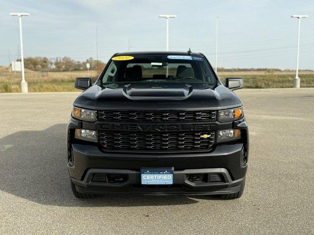 Used 2021 Chevrolet Silverado 1500 Custom with VIN 3GCPYBEK6MG328036 for sale in Willmar, MN