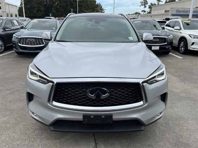 Certified 2021 INFINITI QX50 Luxe with VIN 3PCAJ5BB1MF120197 for sale in Union City, GA