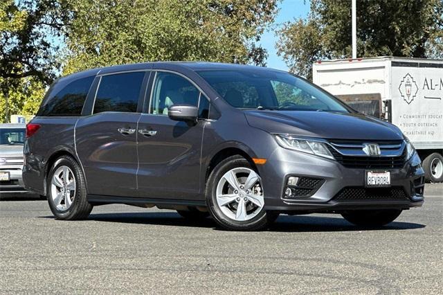 Used 2019 Honda Odyssey EX-L with VIN 5FNRL6H77KB037134 for sale in Elk Grove, CA