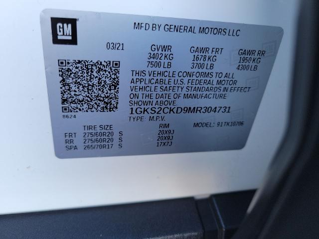 2021 GMC Yukon Vehicle Photo in JOLIET, IL 60435-8135