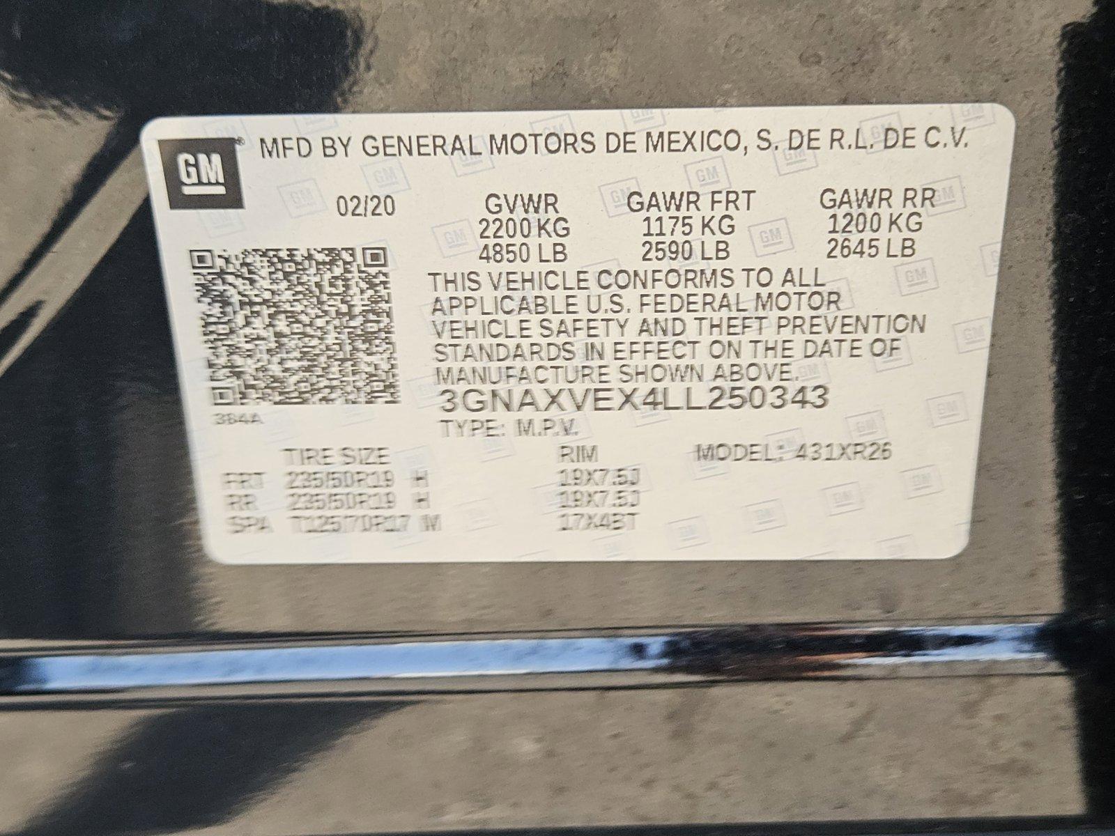 2020 Chevrolet Equinox Vehicle Photo in MESA, AZ 85206-4395