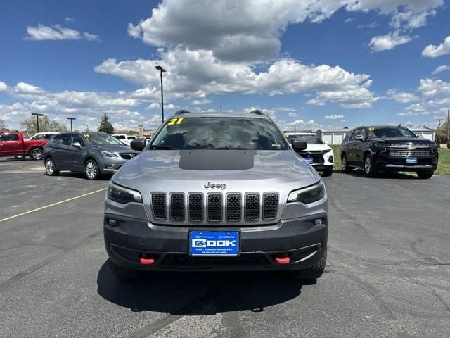 Used 2021 Jeep Cherokee Trailhawk with VIN 1C4PJMBX9MD145243 for sale in Craig, CO