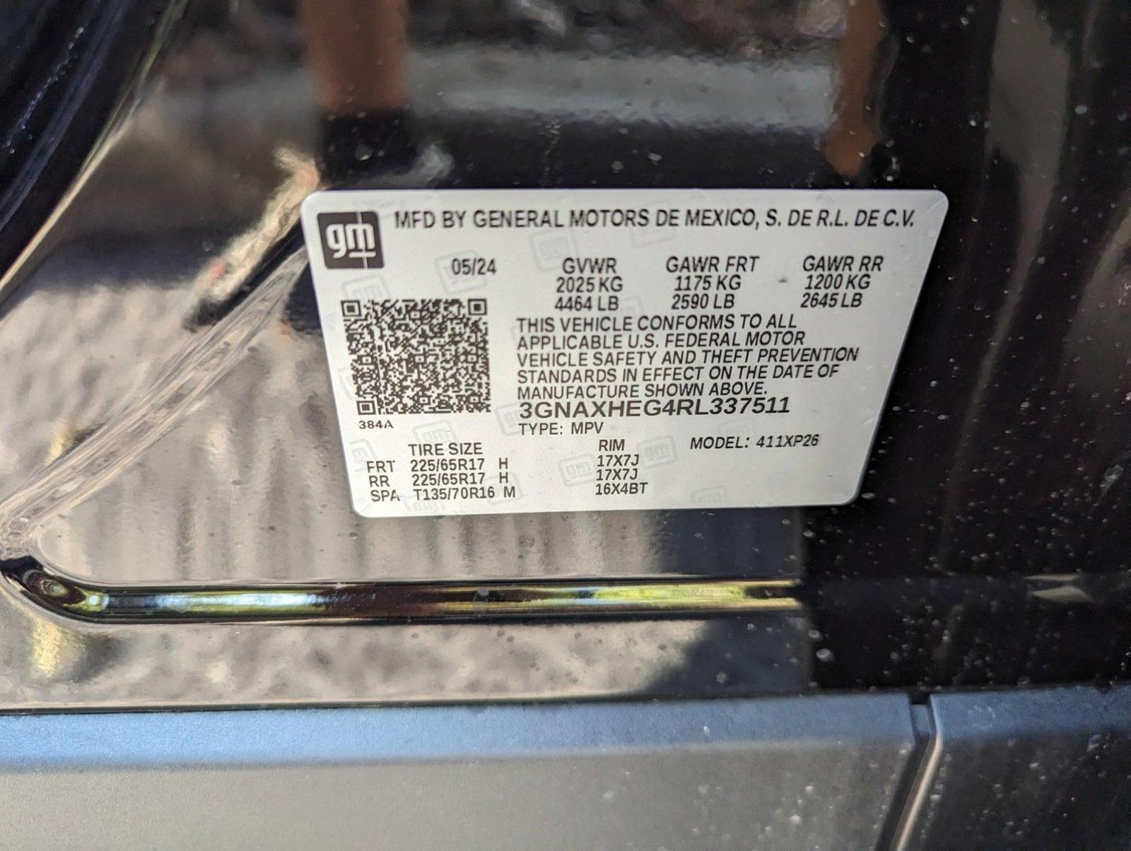 2024 Chevrolet Equinox Vehicle Photo in PEMBROKE PINES, FL 33024-6534