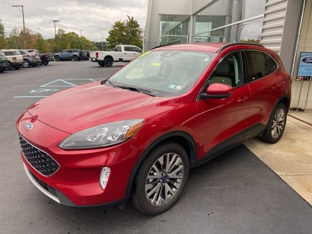 Used 2022 Ford Escape Titanium with VIN 1FMCU9J95NUB23520 for sale in Grove City, PA