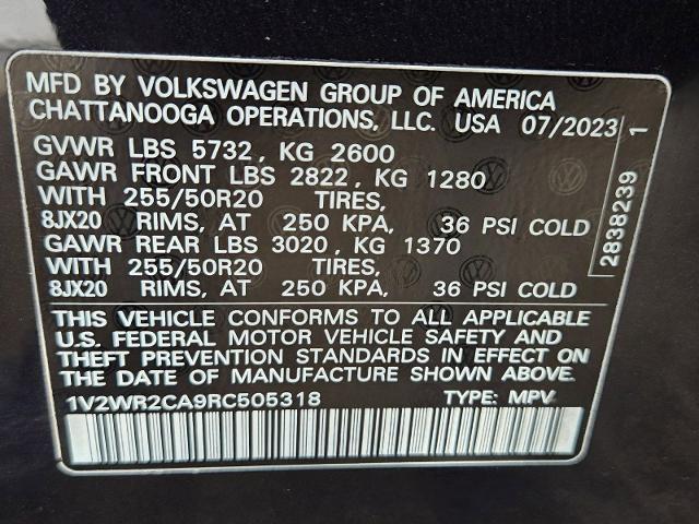 2024 Volkswagen Atlas Vehicle Photo in WEATHERFORD, TX 76087