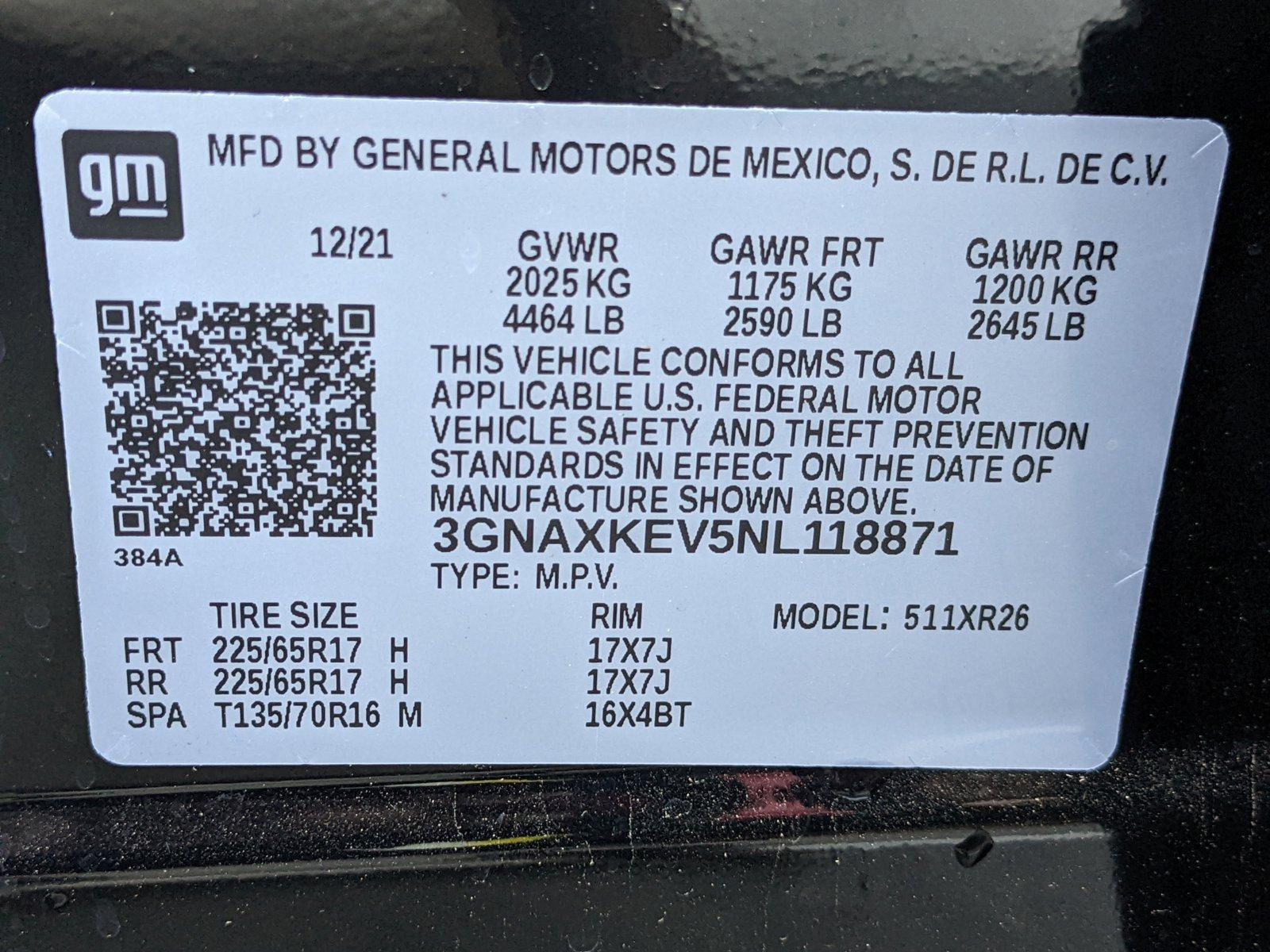 2022 Chevrolet Equinox Vehicle Photo in VALENCIA, CA 91355-1705