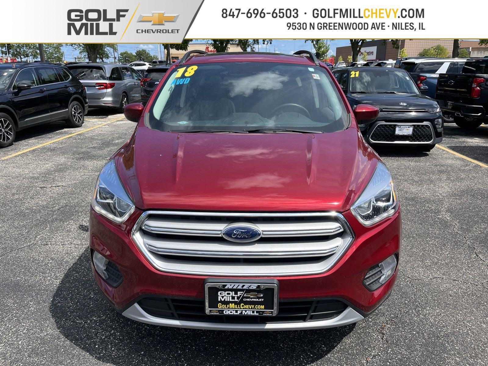 Used 2018 Ford Escape SEL with VIN 1FMCU9HD8JUB06716 for sale in Plainfield, IL