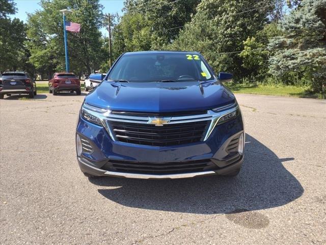 Certified 2022 Chevrolet Equinox LT with VIN 3GNAXUEV0NL160747 for sale in Saline, MI