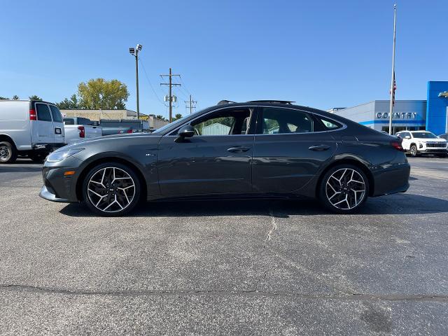 Used 2022 Hyundai Sonata N Line with VIN KMHL14JC5NA221228 for sale in North Vernon, IN