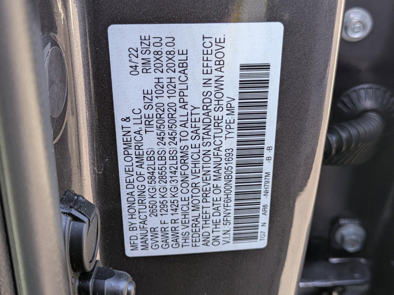 2022 Honda Pilot Vehicle Photo in Clearwater, FL 33764