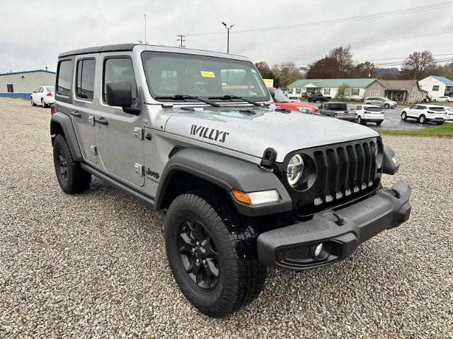 Used 2021 Jeep Wrangler Unlimited Willys with VIN 1C4HJXDM4MW702296 for sale in Gallipolis, OH