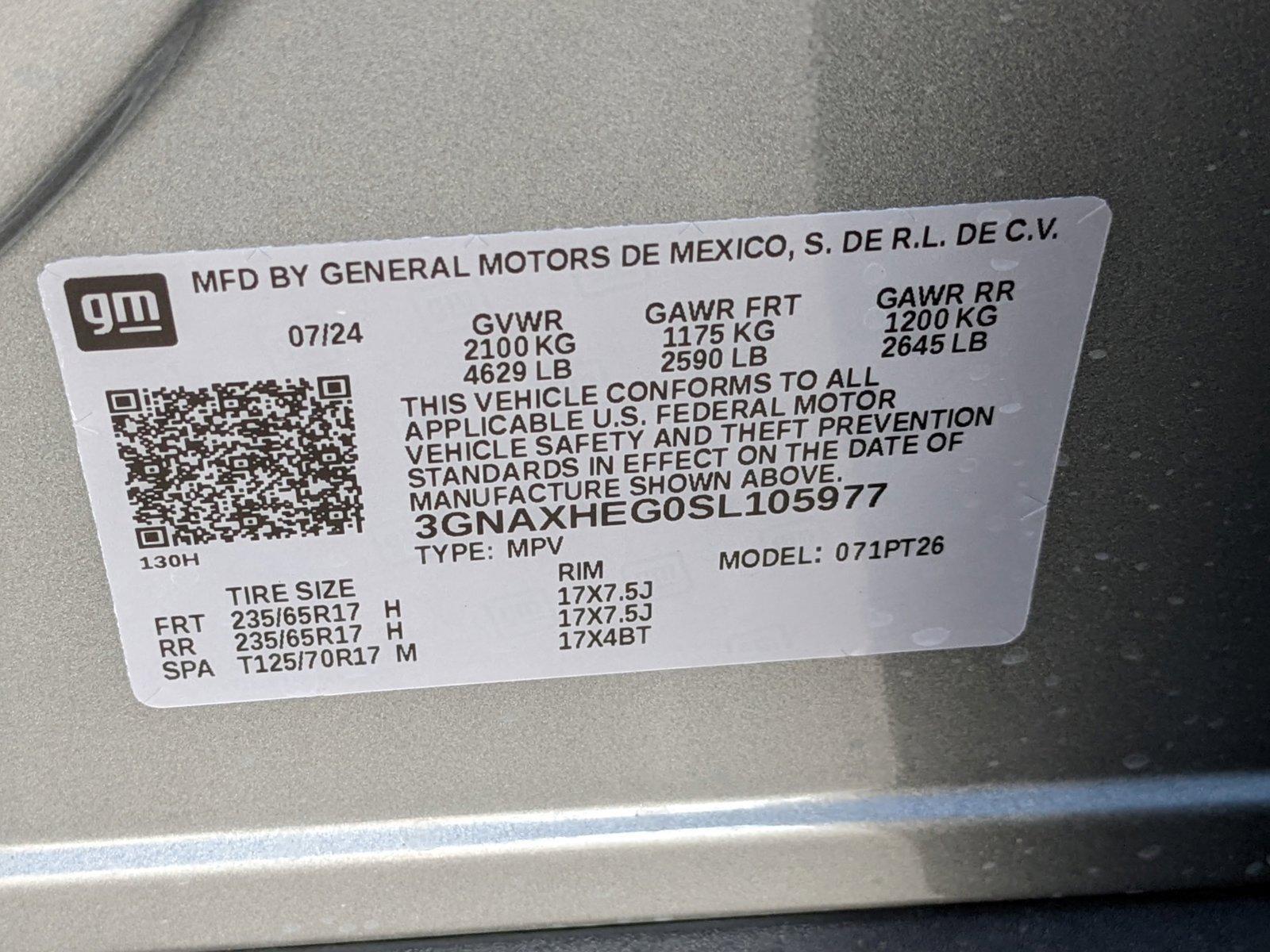 2025 Chevrolet Equinox Vehicle Photo in ORLANDO, FL 32808-7998