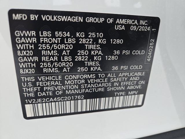 2025 Volkswagen Atlas Cross Sport Vehicle Photo in WEATHERFORD, TX 76087