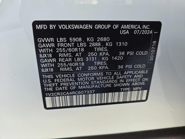 2024 Volkswagen Atlas Vehicle Photo in WEATHERFORD, TX 76087