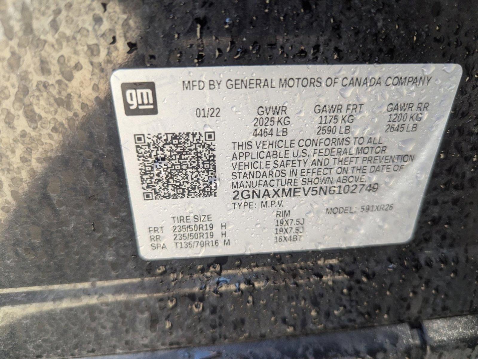 2022 Chevrolet Equinox Vehicle Photo in CORPUS CHRISTI, TX 78412-4902