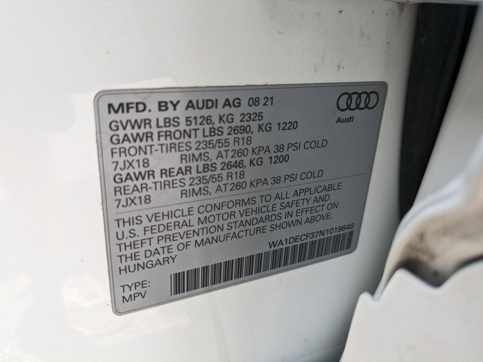 2022 Audi Q3 Vehicle Photo in Orlando, FL 32811