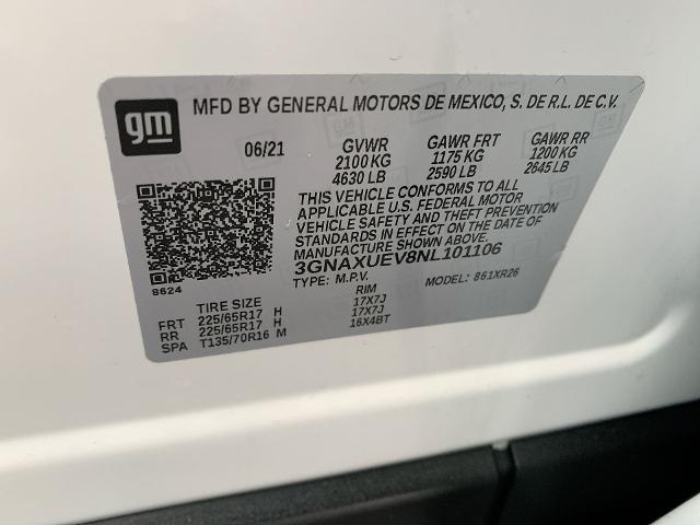 2022 Chevrolet Equinox Vehicle Photo in MOON TOWNSHIP, PA 15108-2571