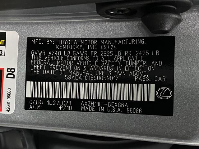 2025 Lexus ES 300h Vehicle Photo in Appleton, WI 54913