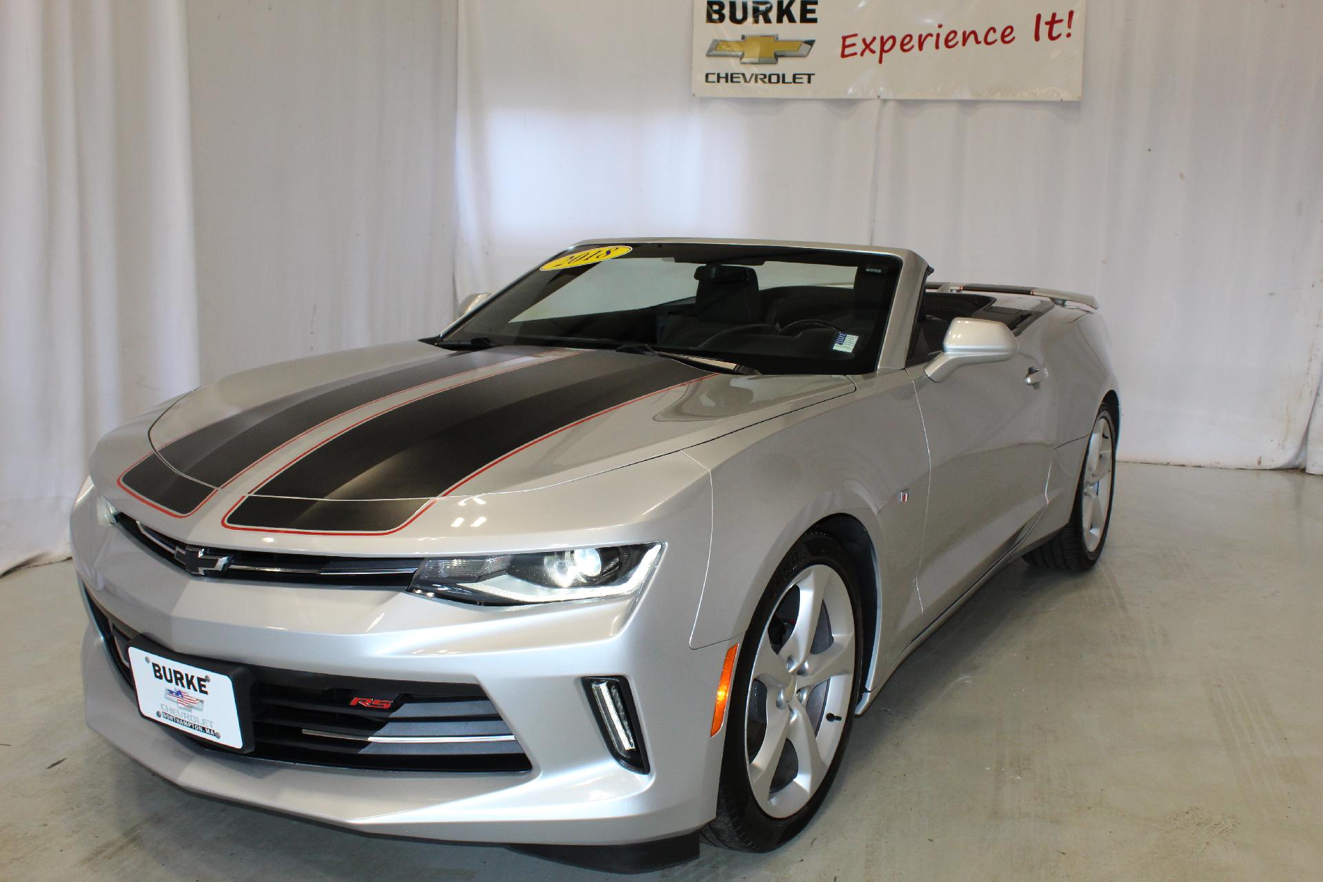 Used 2018 Chevrolet Camaro 1LT with VIN 1G1FB3DS7J0128005 for sale in Northampton, MA