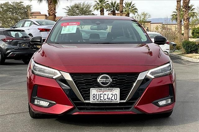 Certified 2021 Nissan Sentra SR with VIN 3N1AB8DV4MY253338 for sale in La Quinta, CA