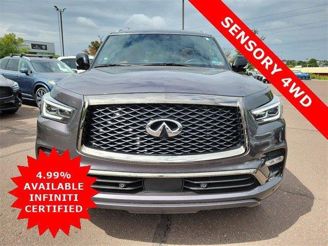 Certified 2024 INFINITI QX80 Sensory 4WD with VIN JN8AZ2BE1R9326742 for sale in Willow Grove, PA