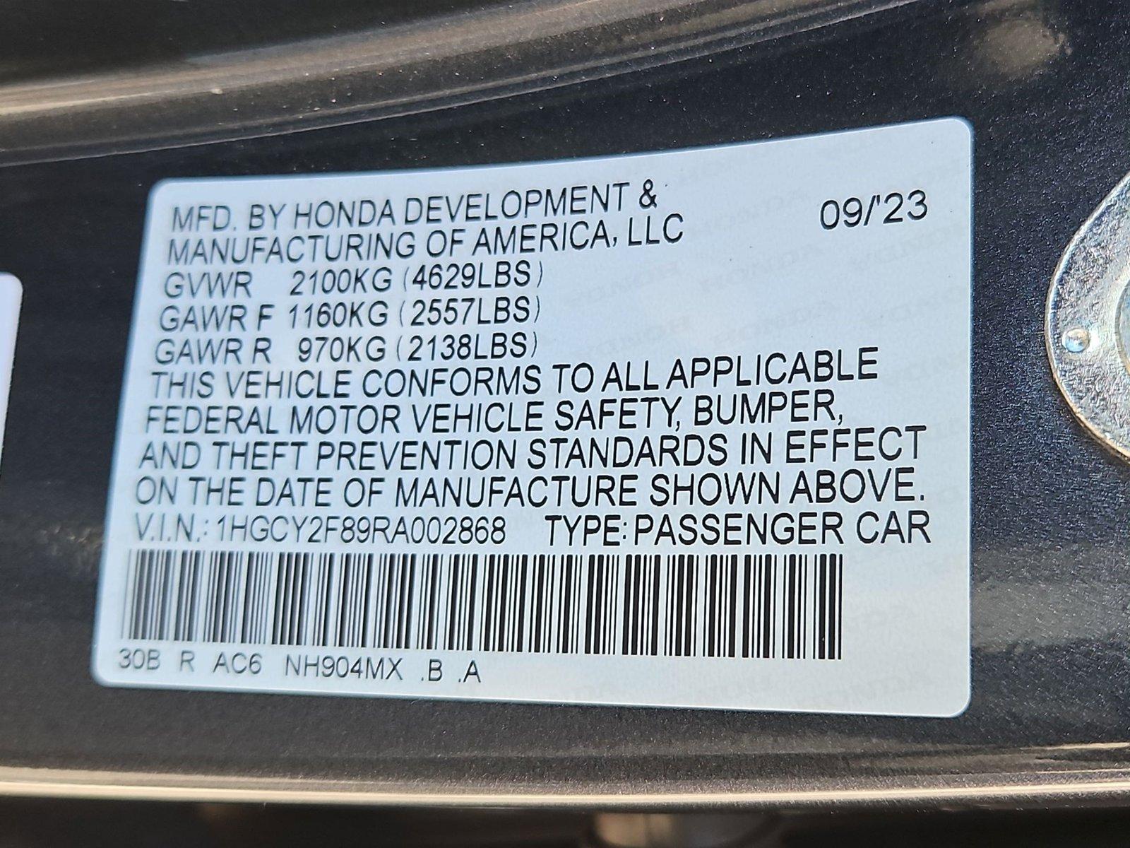 2024 Honda Accord Hybrid Vehicle Photo in Henderson, NV 89014