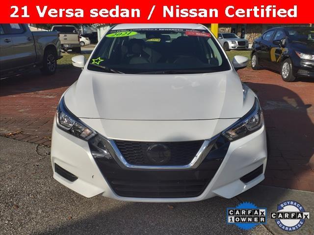 Certified 2021 Nissan Versa Sedan SV with VIN 3N1CN8EV2ML922279 for sale in Titusville, FL