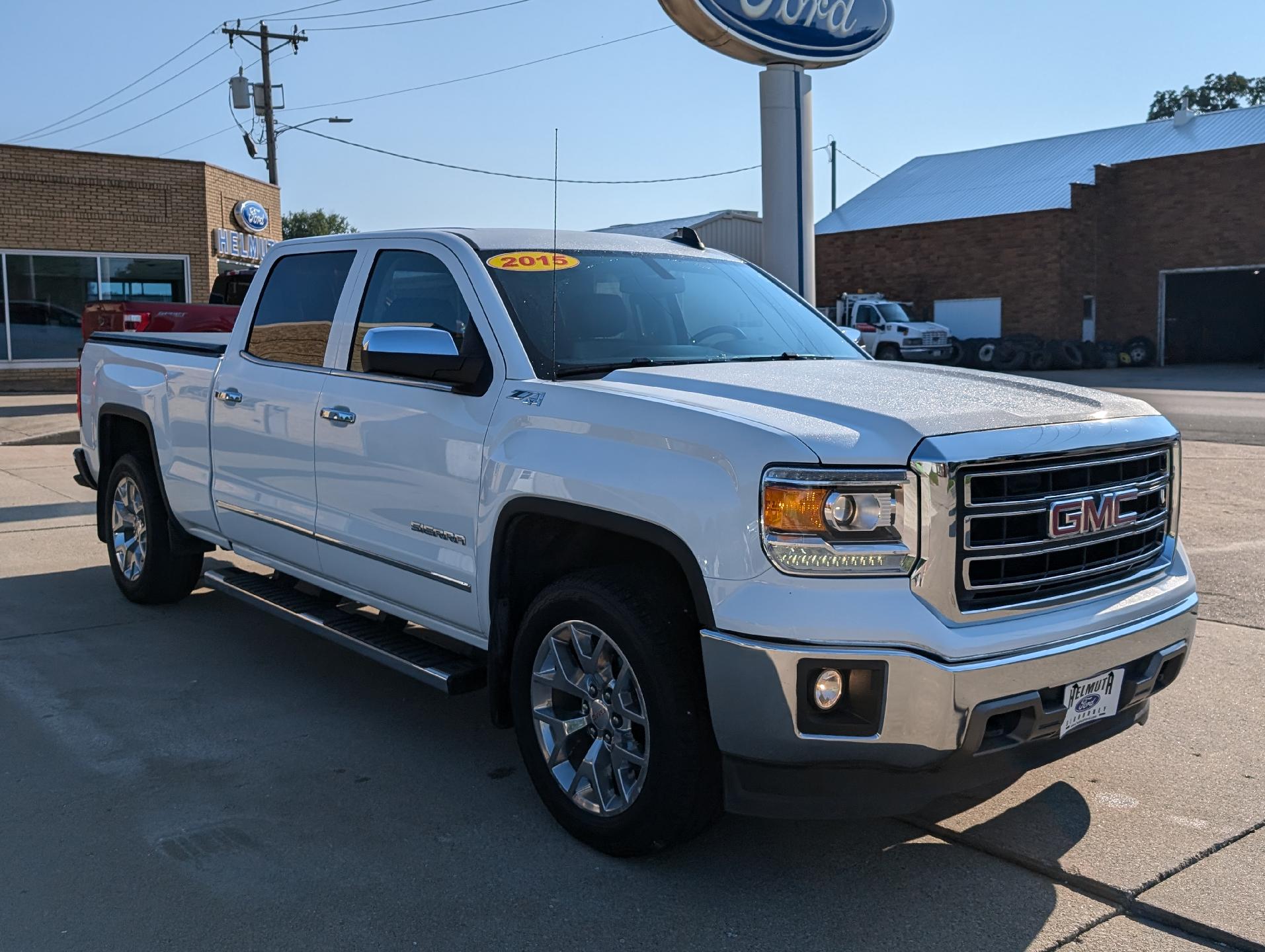 Used 2015 GMC Sierra 1500 SLT with VIN 3GTU2VEC6FG463048 for sale in Sigourney, IA