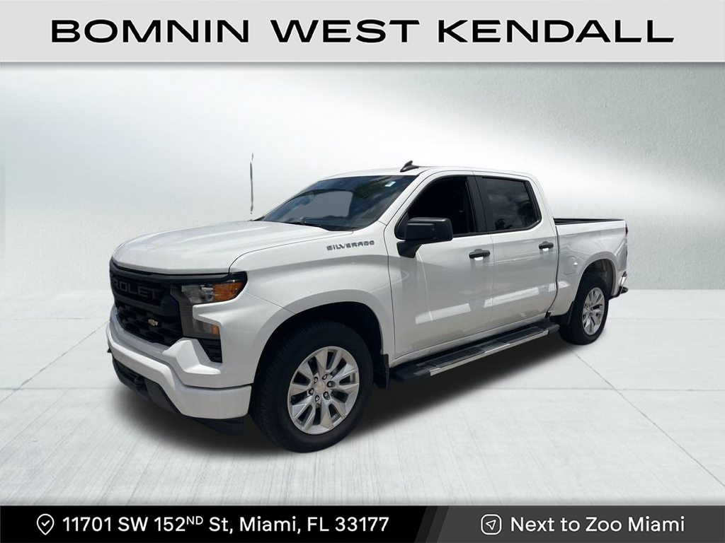 Used 2023 Chevrolet Silverado 1500 Custom with VIN 3GCPABEK0PG133297 for sale in Miami, FL