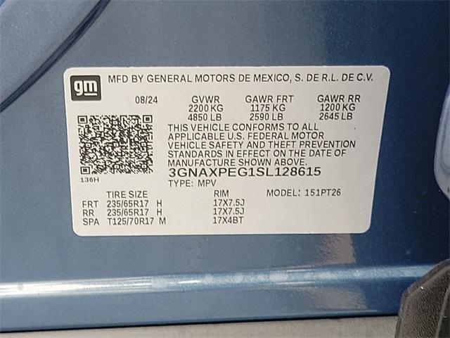 2025 Chevrolet Equinox Vehicle Photo in BERLIN, MD 21811-1121