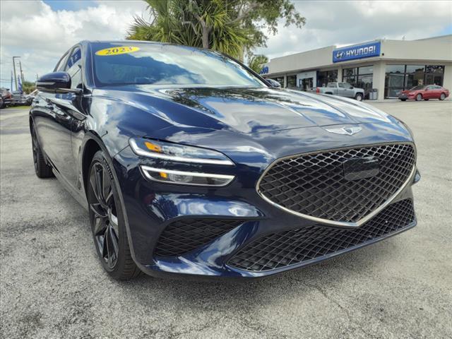 Used 2023 GENESIS G70 Standard with VIN KMTG34TA3PU116847 for sale in Cocoa, FL