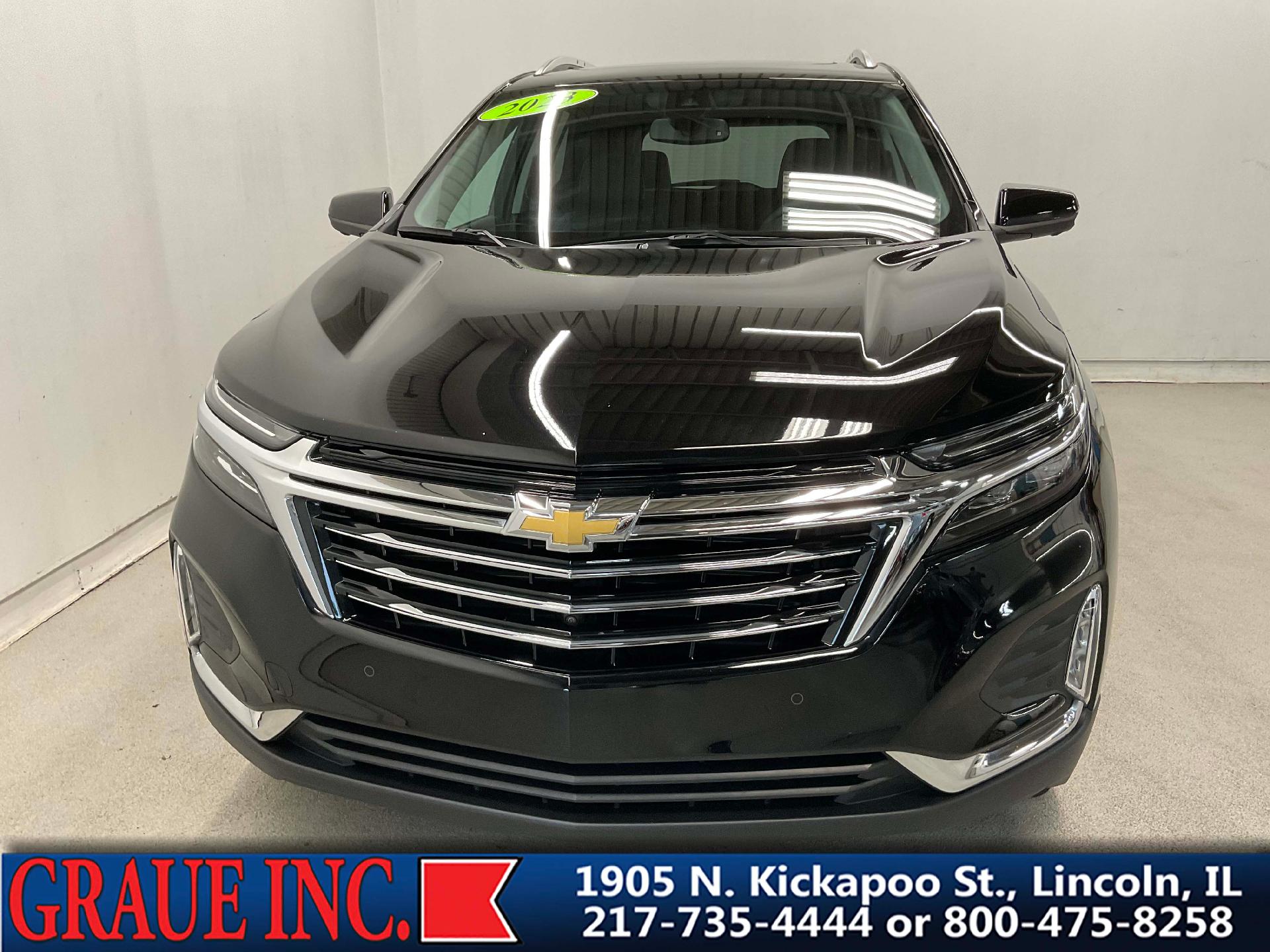 Used 2023 Chevrolet Equinox Premier with VIN 3GNAXXEG7PL111518 for sale in Lincoln, IL