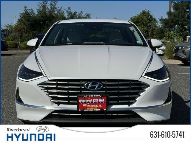 Used 2021 Hyundai Sonata Hybrid Blue with VIN KMHL24JJ9MA036402 for sale in Riverhead, NY