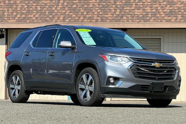 Used 2021 Chevrolet Traverse 3LT with VIN 1GNERHKW1MJ156633 for sale in Dublin, CA