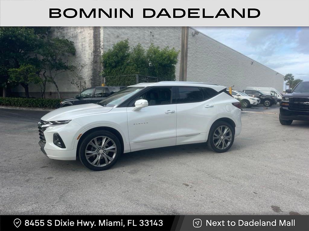 Used 2021 Chevrolet Blazer Premier with VIN 3GNKBFR43MS563755 for sale in Miami, FL