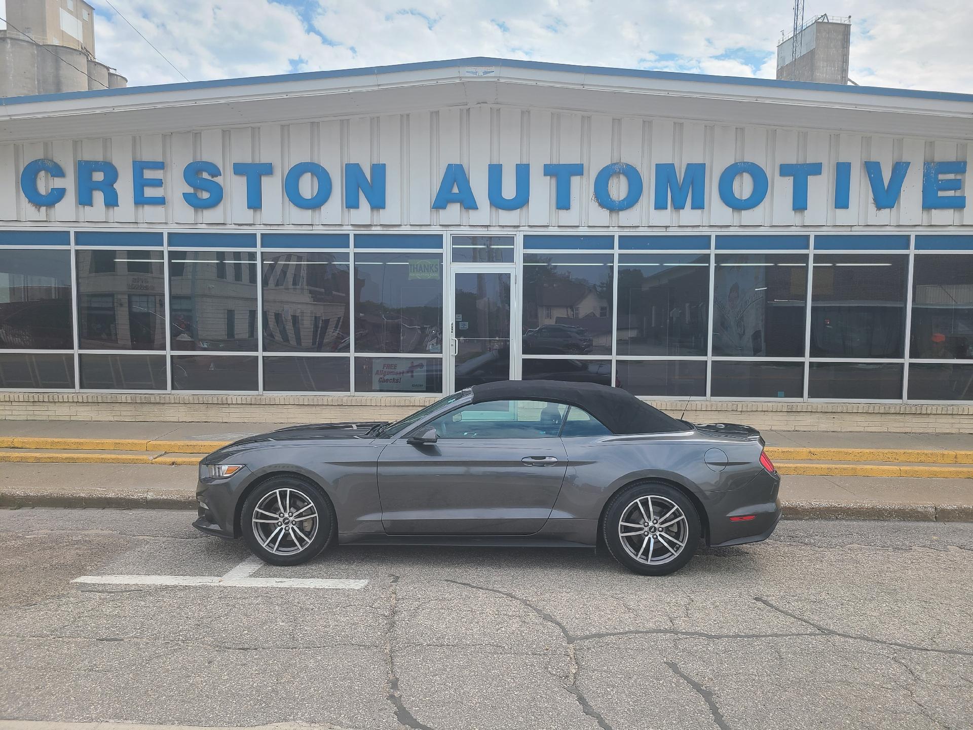 Certified 2017 Ford Mustang EcoBoost Premium with VIN 1FATP8UH9H5307193 for sale in Creston, IA