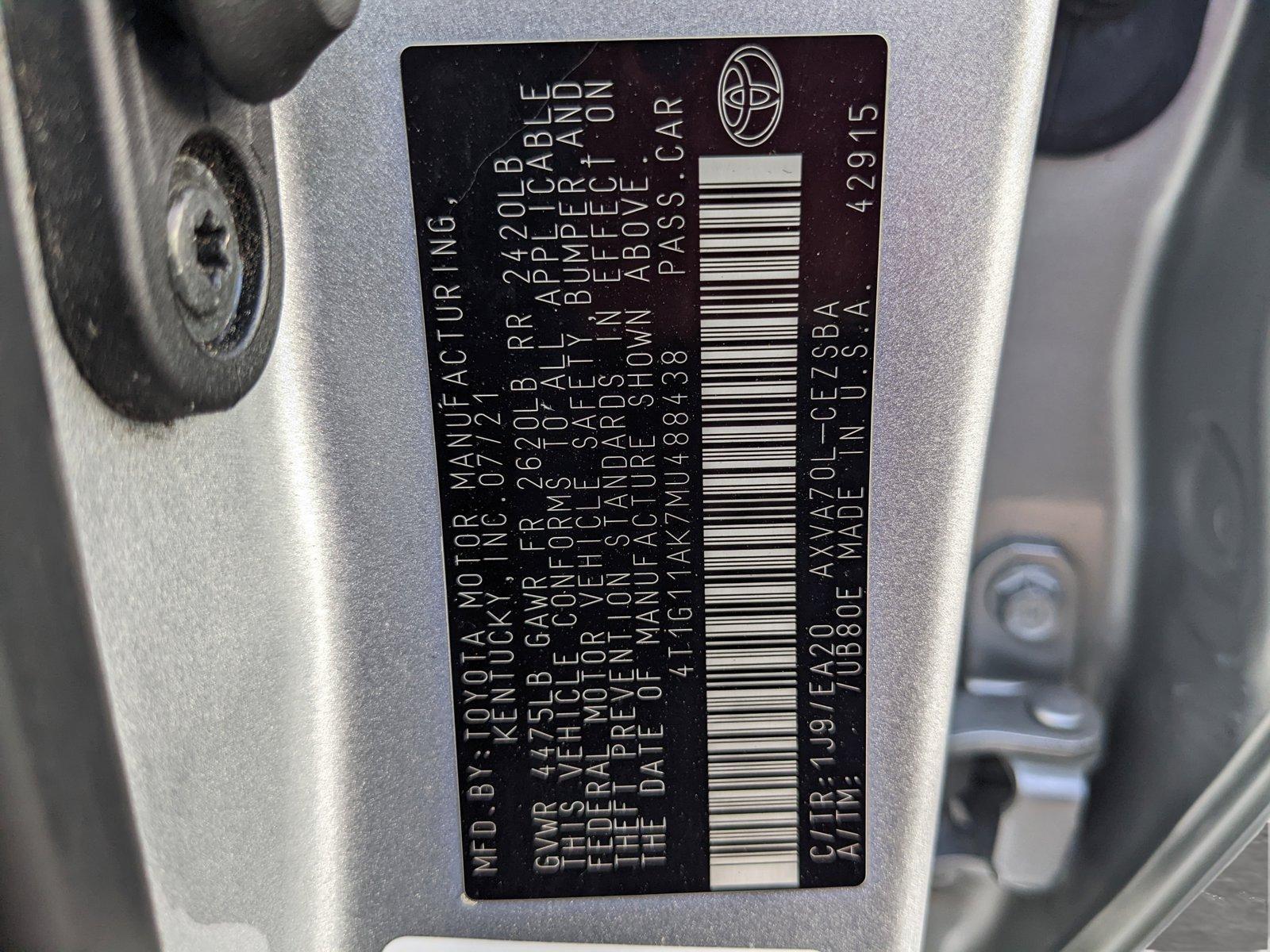 2021 Toyota Camry Vehicle Photo in Davie, FL 33331