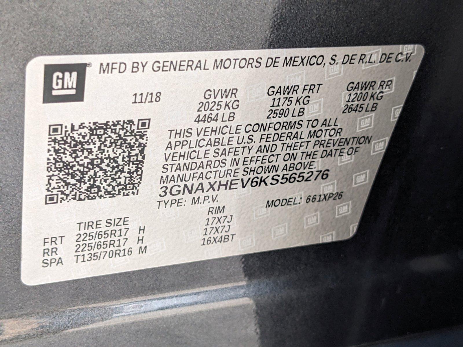 2019 Chevrolet Equinox Vehicle Photo in MIAMI, FL 33172-3015